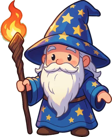 Smoky the wizard, from Bubble Brigade