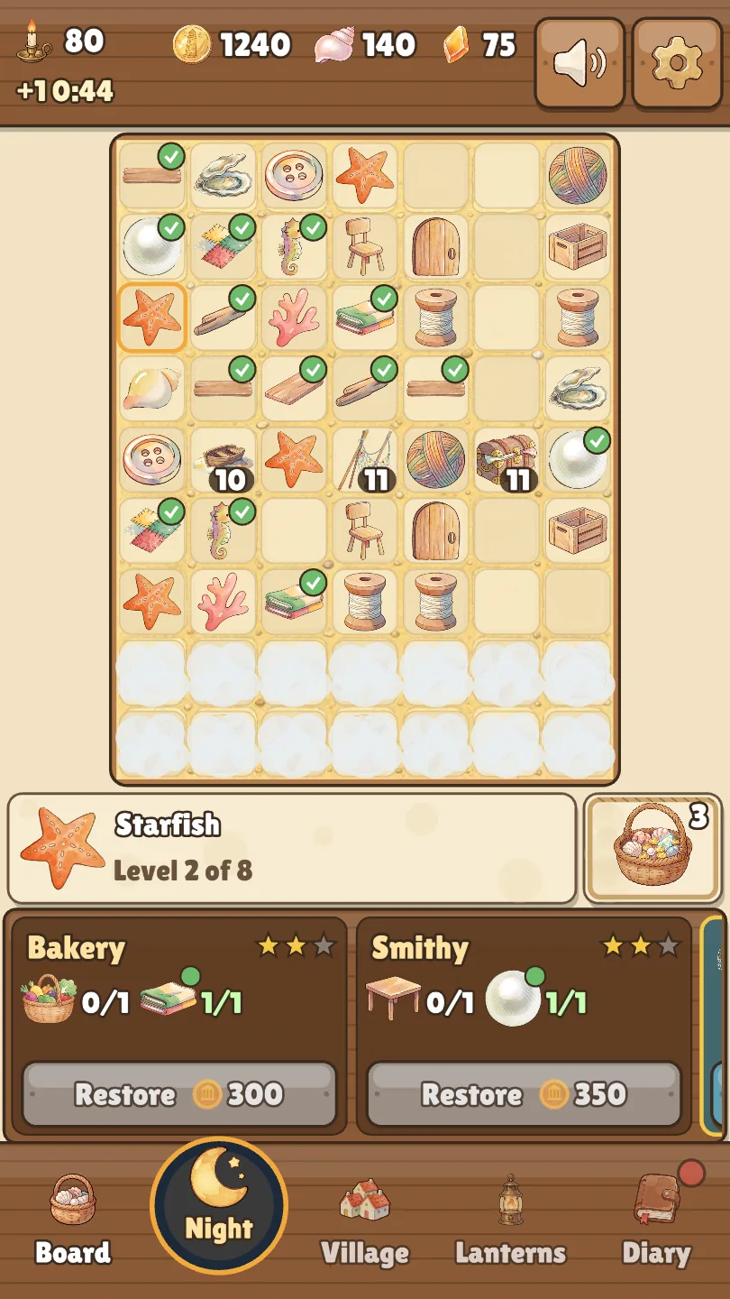 Merging washed-up treasures by day